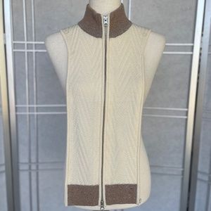 NWT Veronica Beard Ivory/Camel Tista Dickey sz 00-14